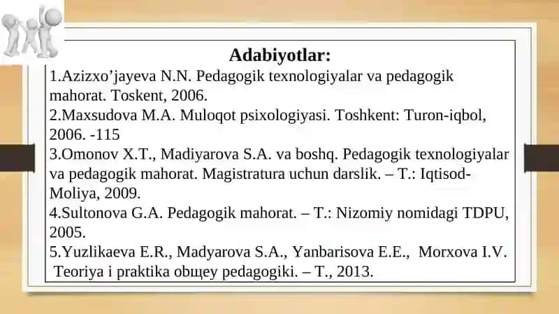 O’qituvchi faoliyatida muloqot madaniyati va psixologiyasi 3