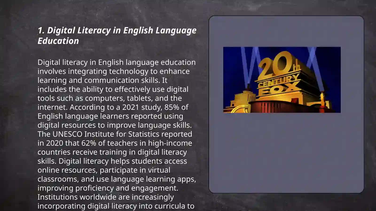 The role of Information technology in teaching English 3