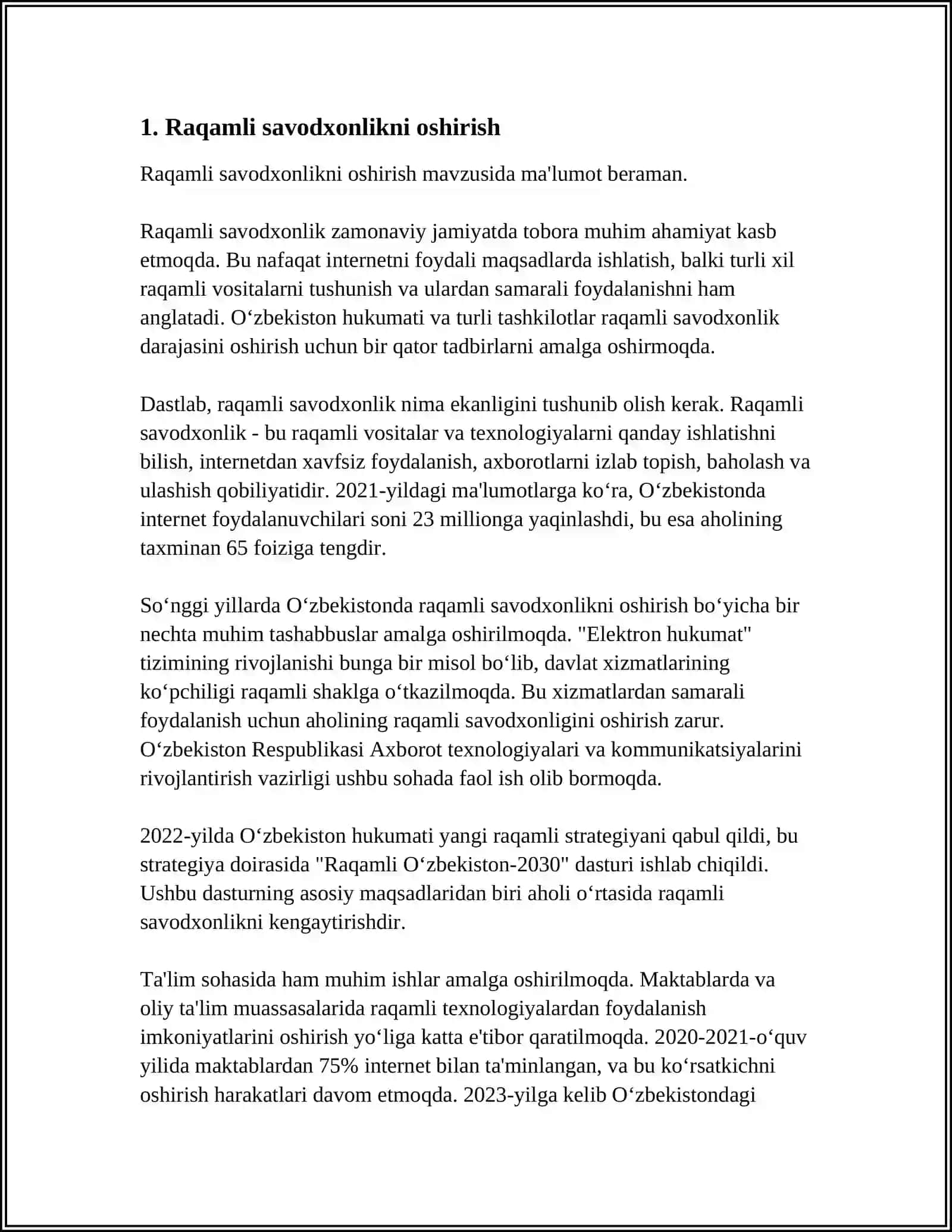 Raqamli savodxonlikni oshirish 3
