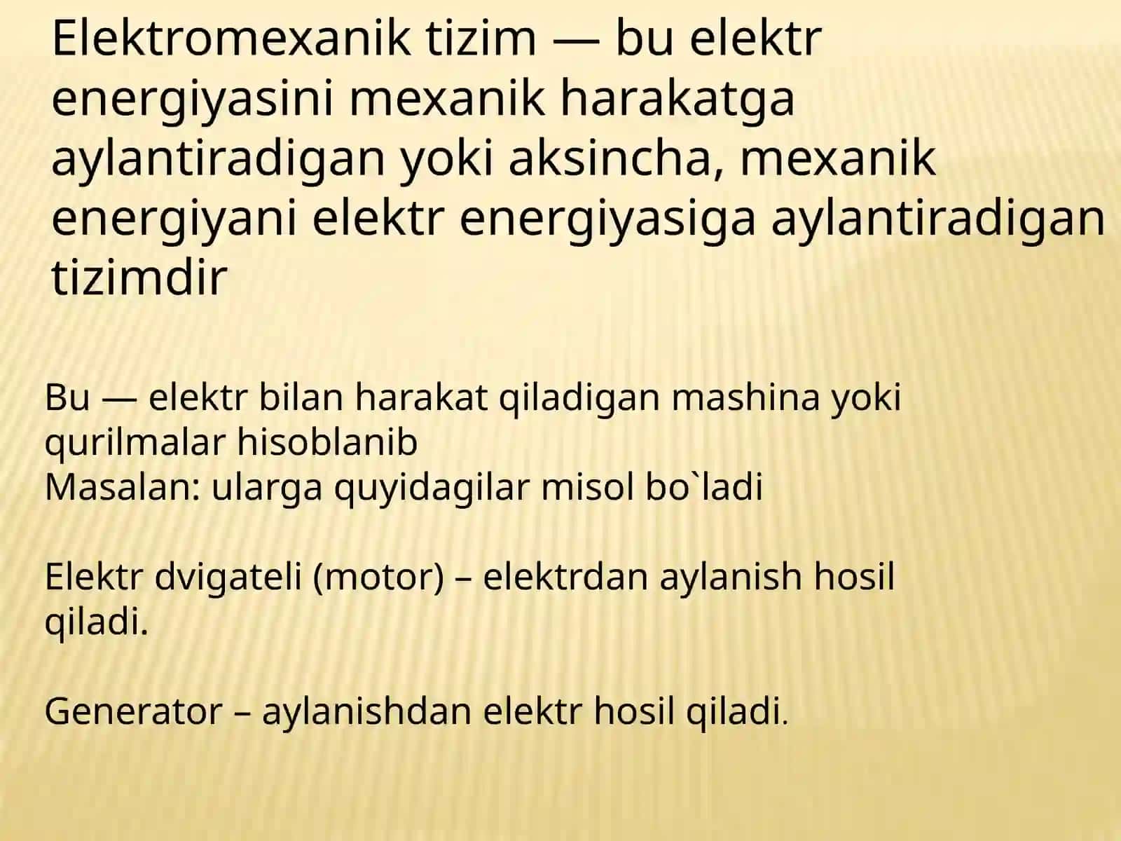 Elektromexanik Tizimlar 3