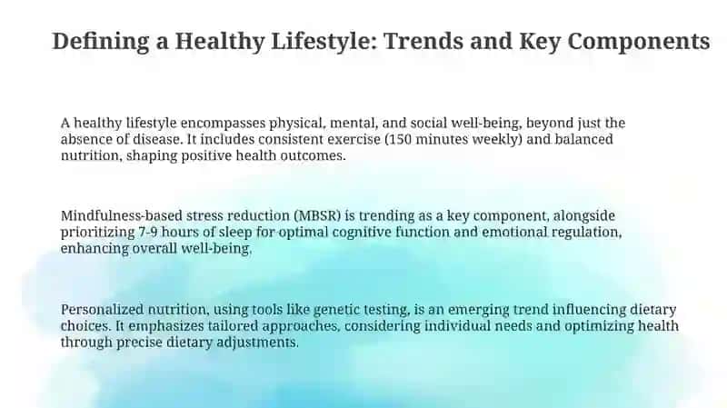 Healthy Lifestyle: Trends and Challenges 3