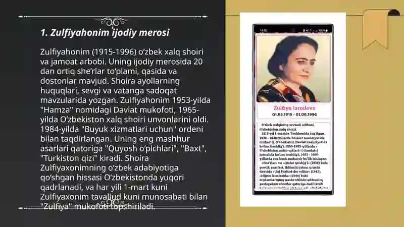 Zulfiyahonim vatan tuyg'usi hijron motivi 3
