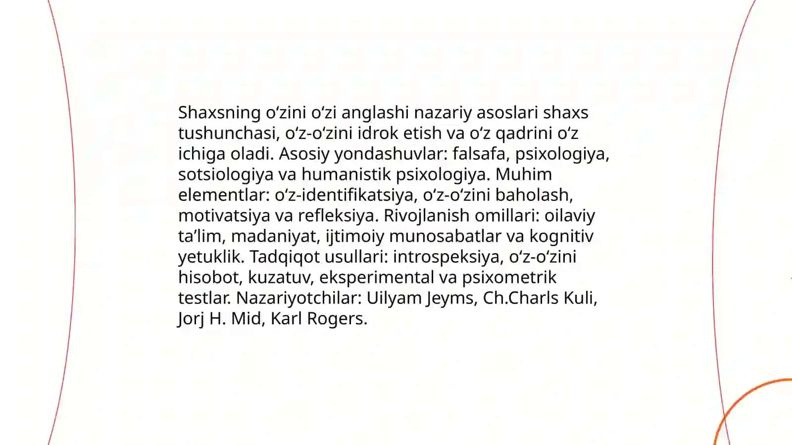 Shaxsning òzini òzi anglashi 3