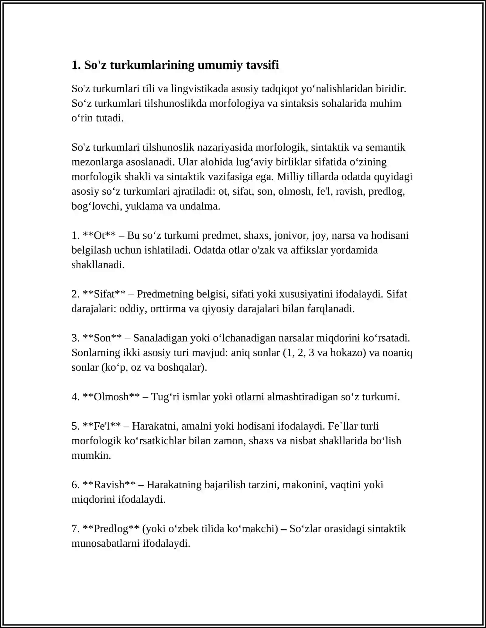 ONA TILI SON SO'Z TURKUMI 3