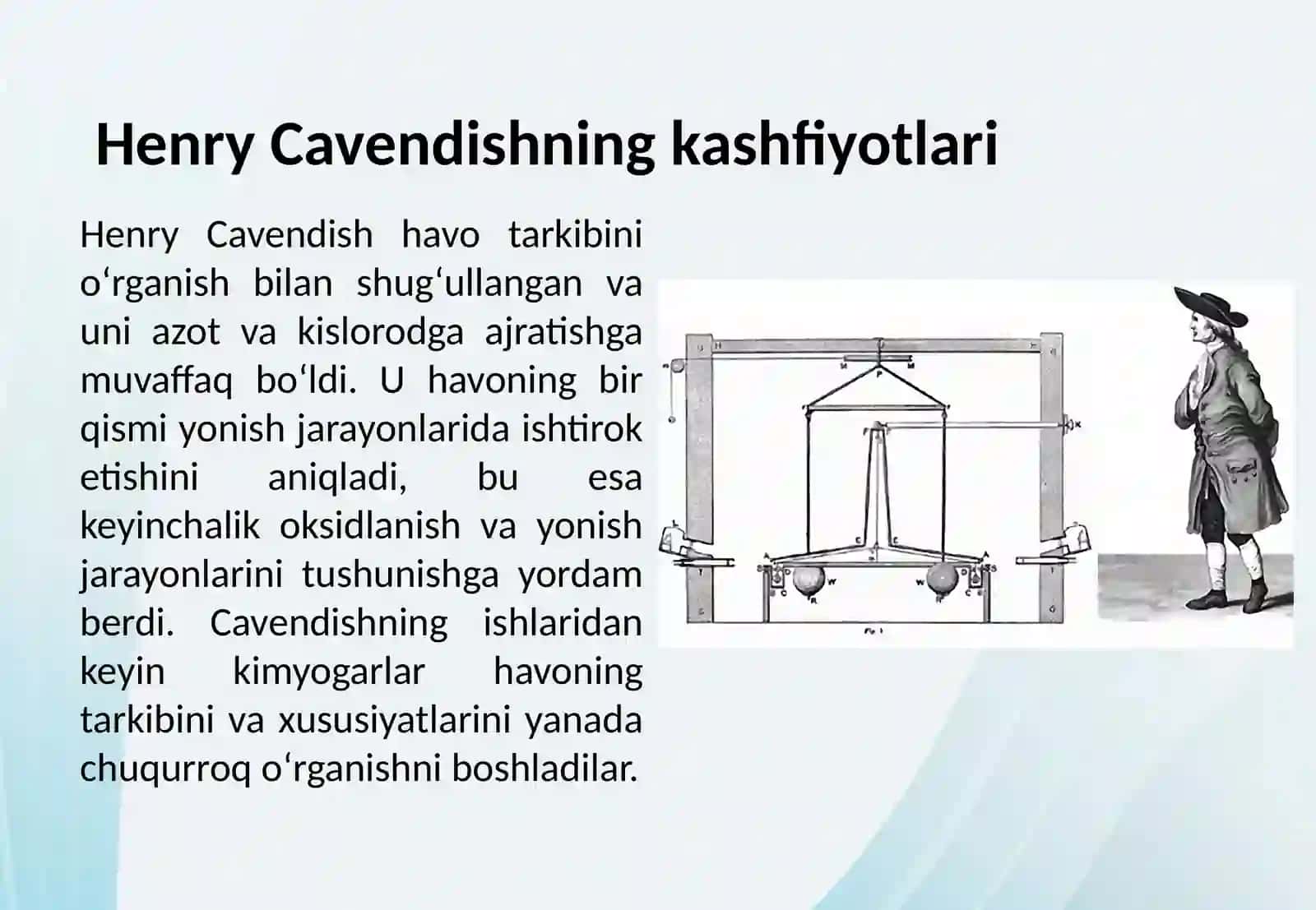 Kavendish, Pristli va Sheele kashfiyotlari 3
