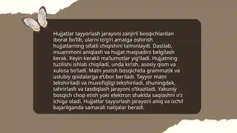 Hujjatlar ustida ishlash tartibi 3