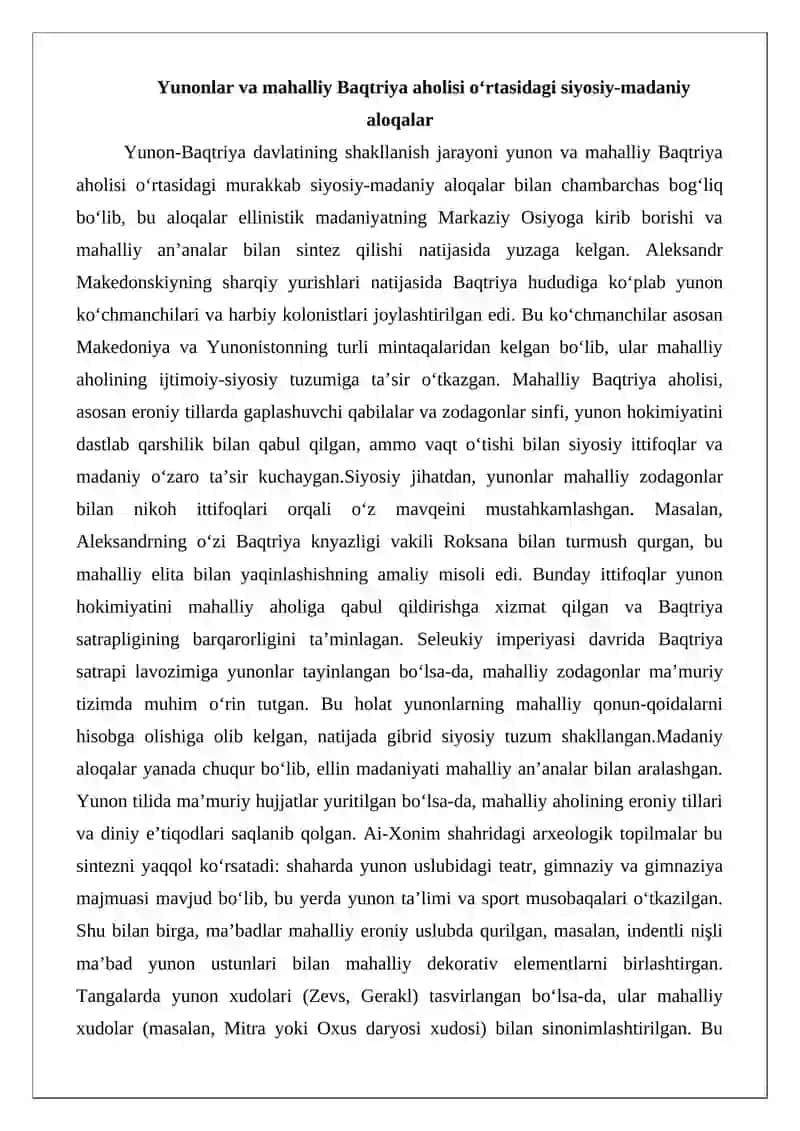 Yunon-Baqtriya davlat boshqaruv tartibi va davlat tuzimi 3