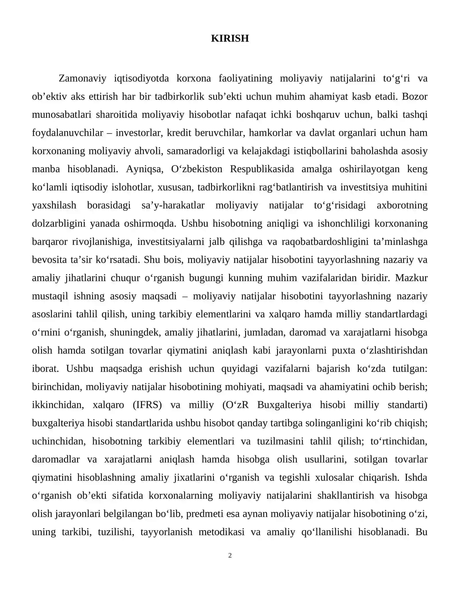 Moliyaviy natijalar xisoboti 3