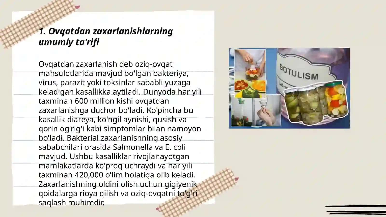 Ovqatdan zaxarlanishlar va ularning profilaktikasi 3