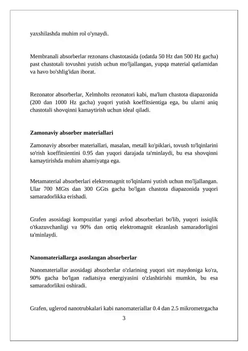 Zamonaviy absorberlar 3