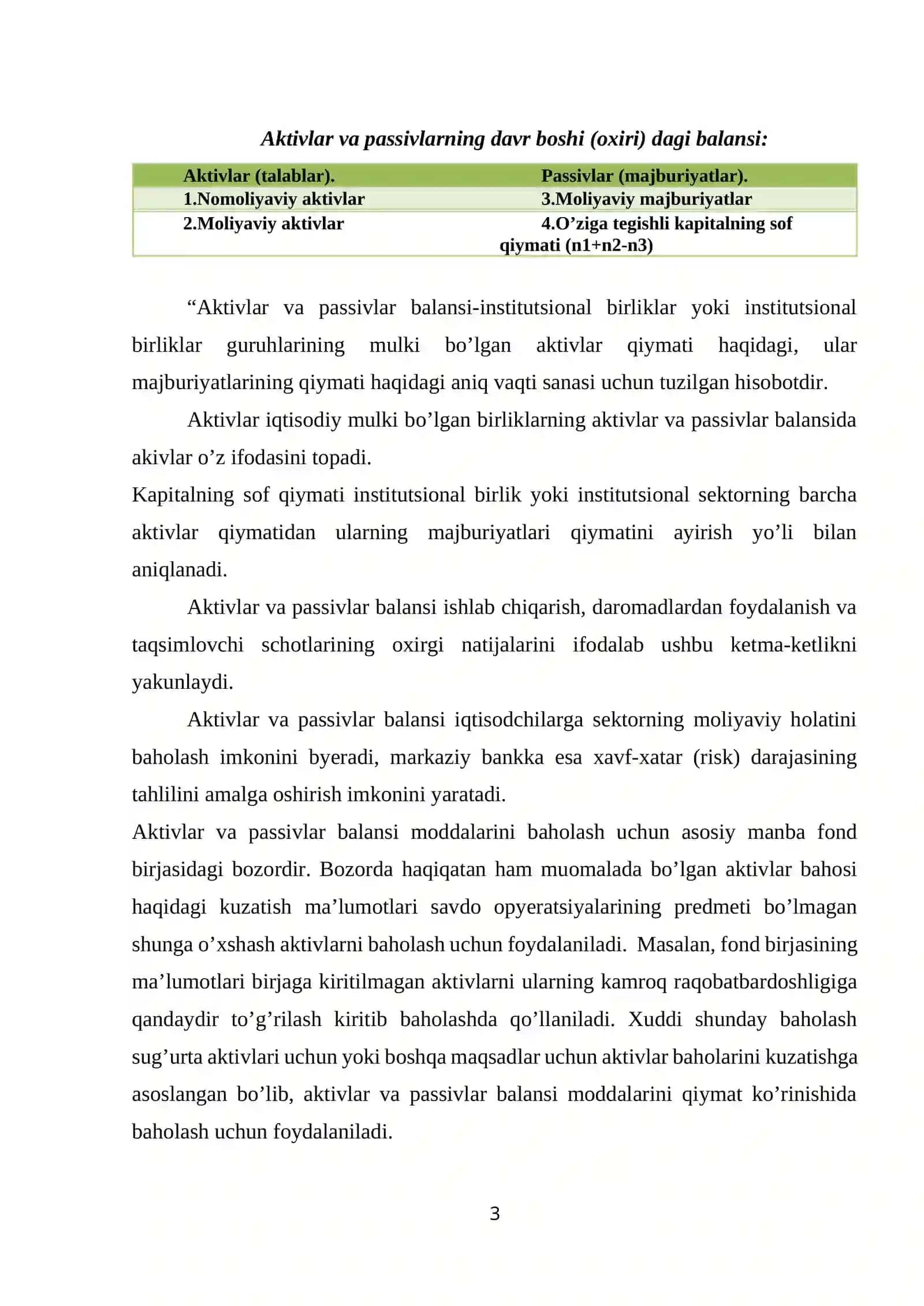 Milliy boylik statistikasi 3