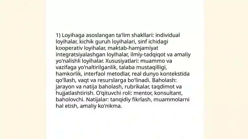 Pedagogik metodning noananaviy shakllari 3