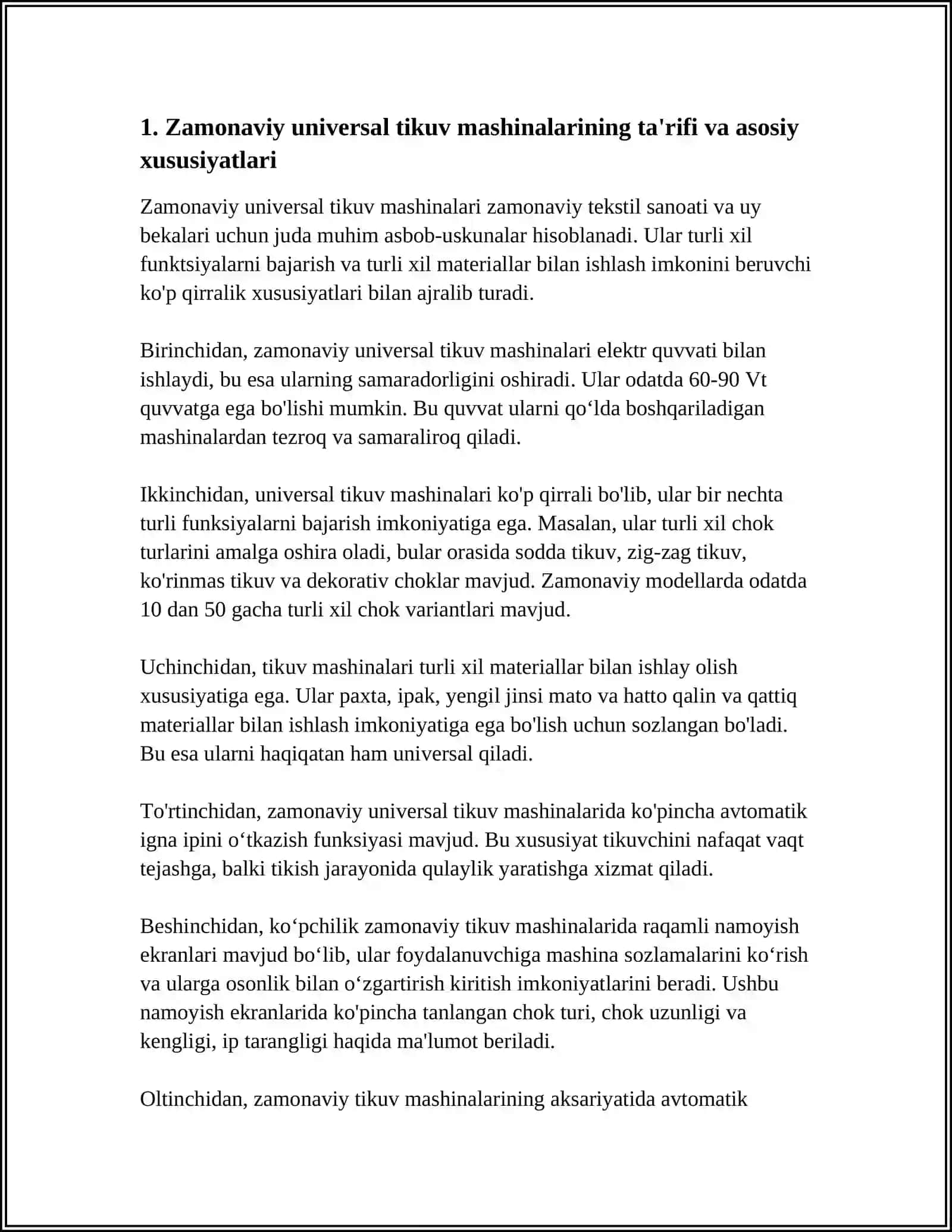 ZAMONAVIY UNIVERSAL TIKUV MASHINALAR 3
