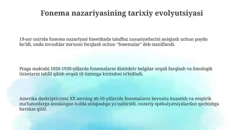 Fonemalar va fonema nazariyasi 3