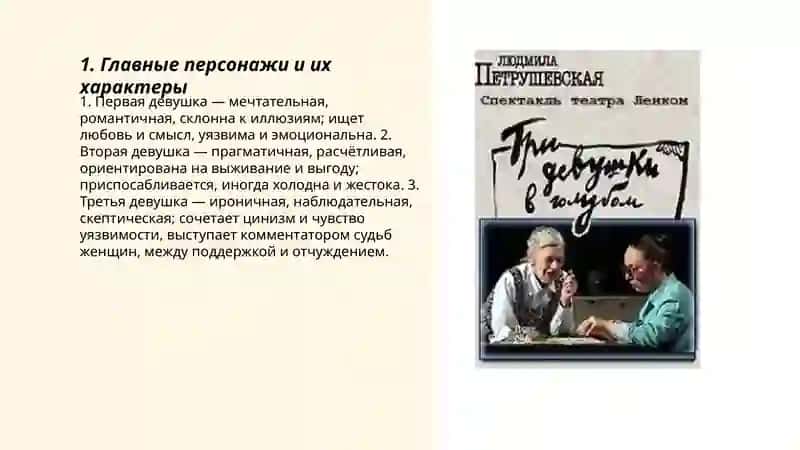 Пьеса Л. Петрушевской "Три девушки в голубом" 3
