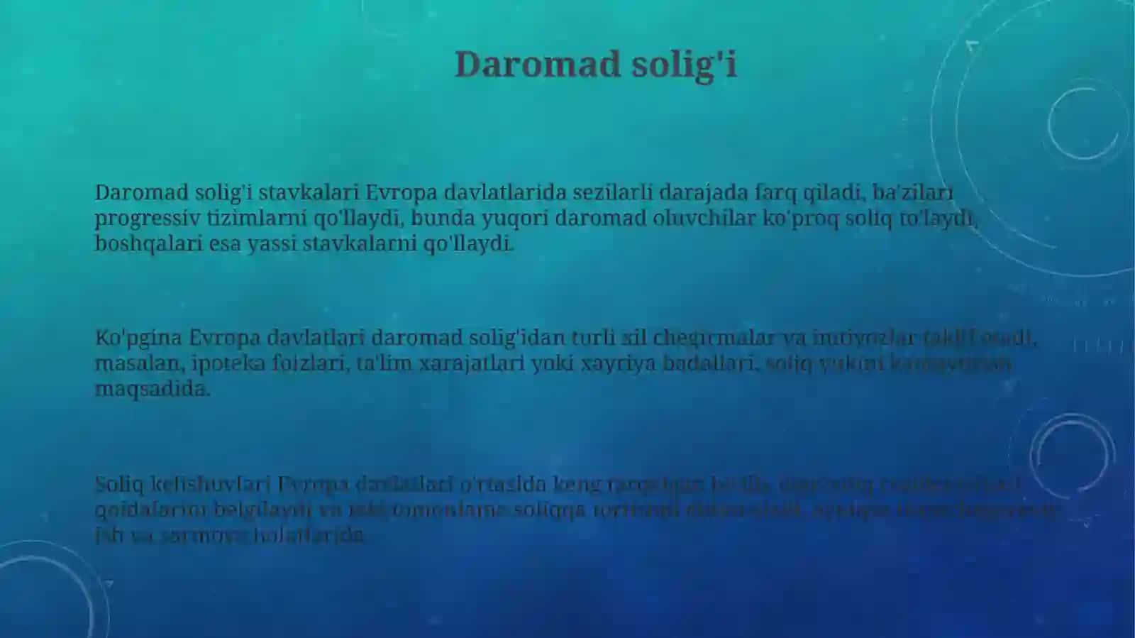 Yevropa davlatlarida soliq tizimi 3