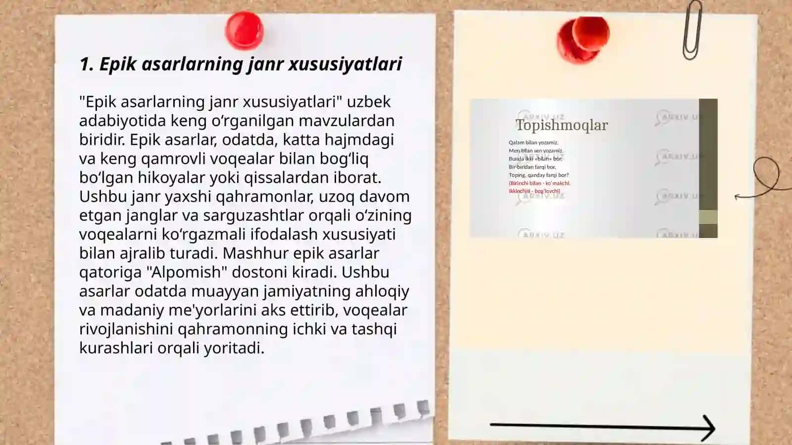 Epik asarlarni tahlil qilish metodikasi 3