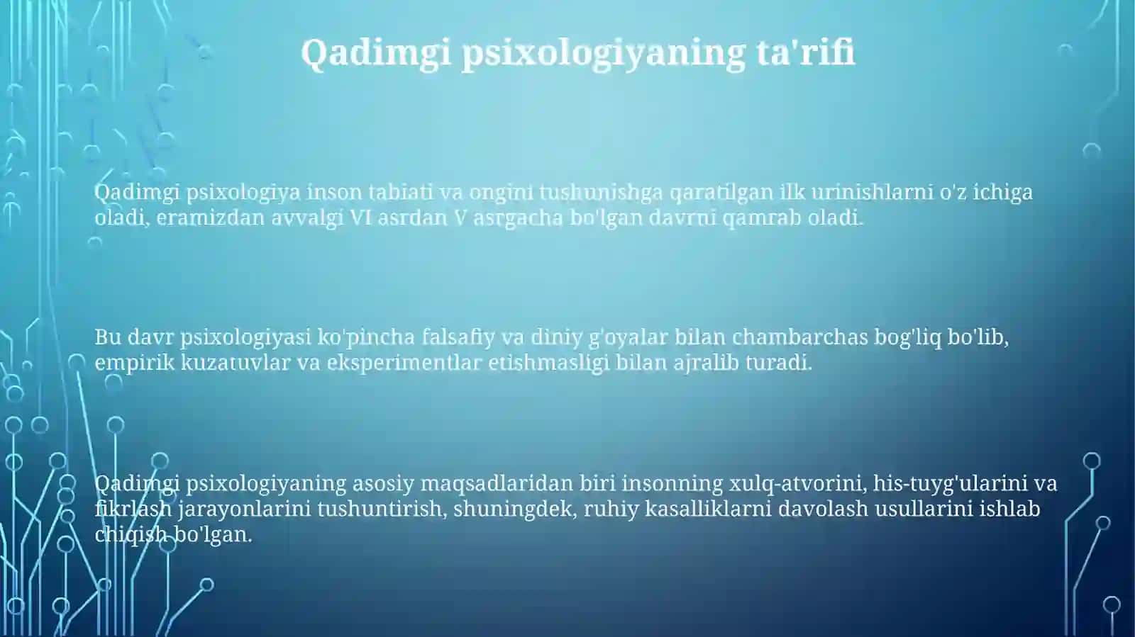 Antik davr psixologiyasi 3