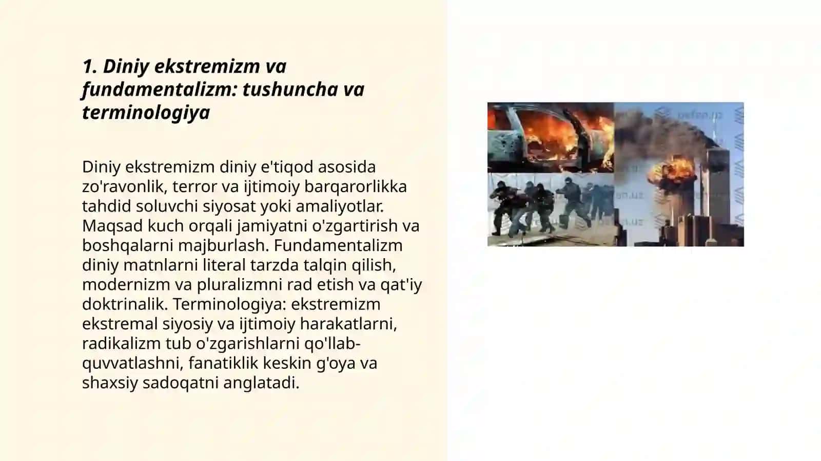 Diniy ekstremizm va fundamentalizm: tushuncha va terminologiya 3