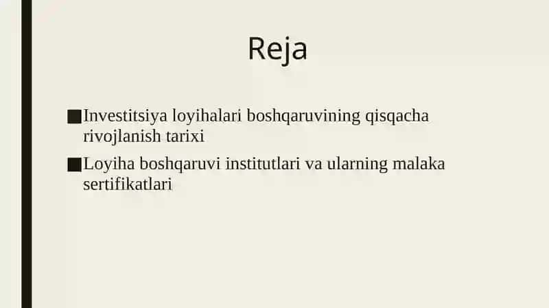 Loyiha boshqaruvi va uning talablari 3