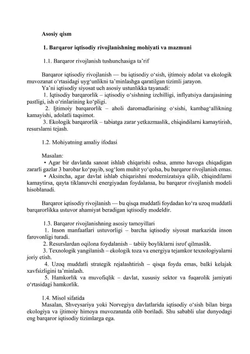 Barqaror iqtisodiy rivojlanish 3