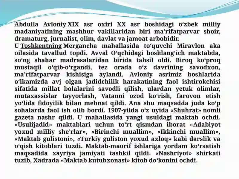 Abdulla Avloniyning pedagogik qarashlari 3