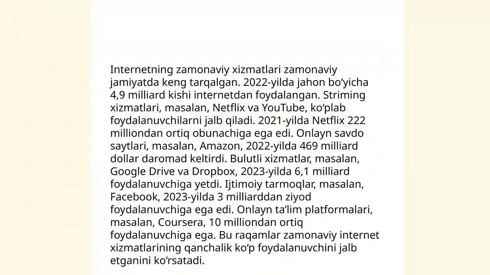 Internetning zamonaviy xizmatlari 3