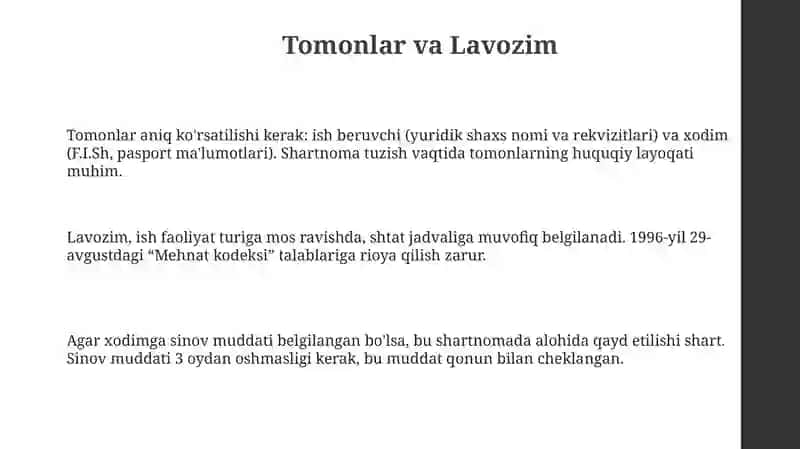 Shartnoma mehnat bitimi 3