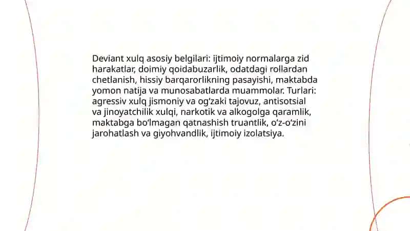 Bolalarda deviant xulqning namoyon boʻlishi 3