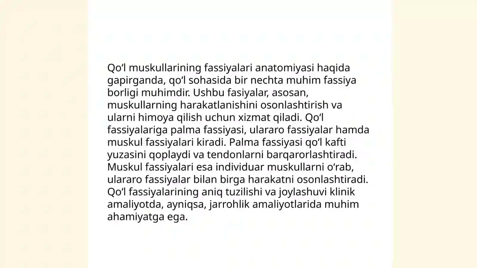 Qoʻl va oyoq muskullarining fassiyalari 3
