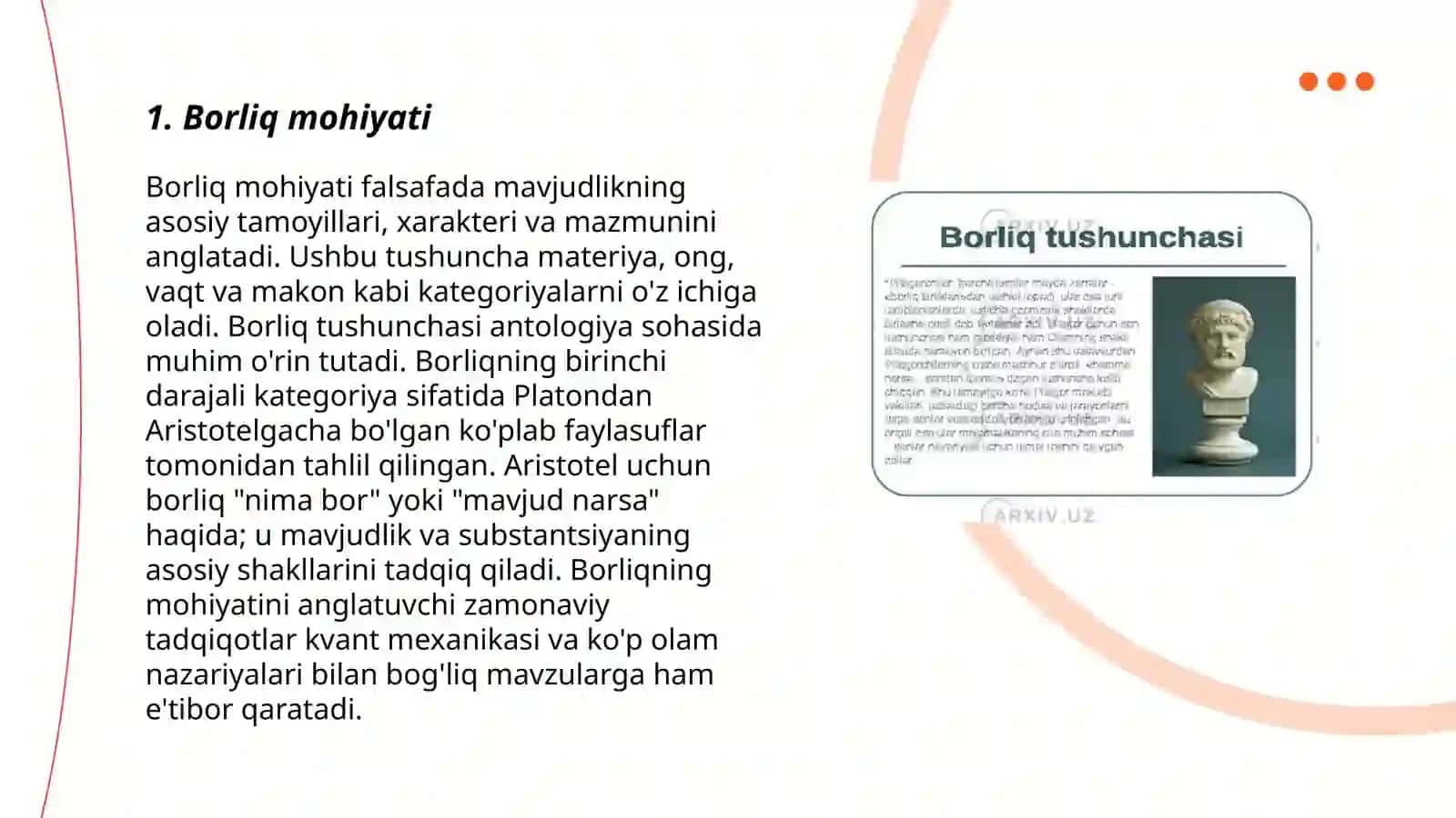 Borliq falsafasi 3