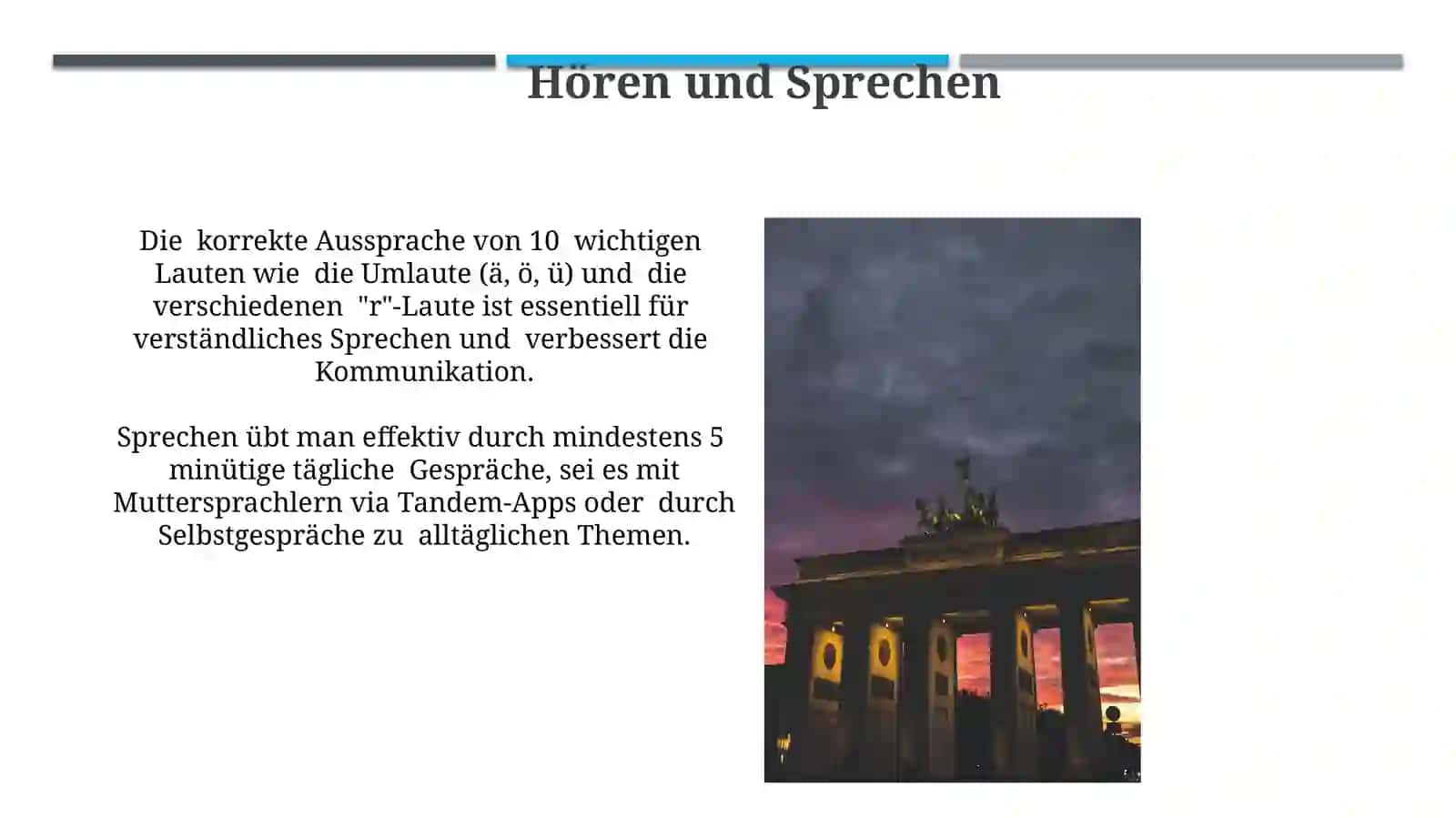 Deutsch als zweite Fremdsprache lernen 3