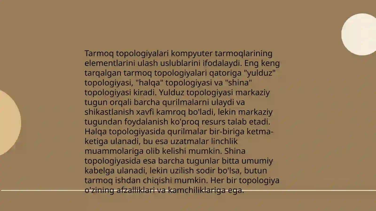 Tarmoq topologiyalari 3