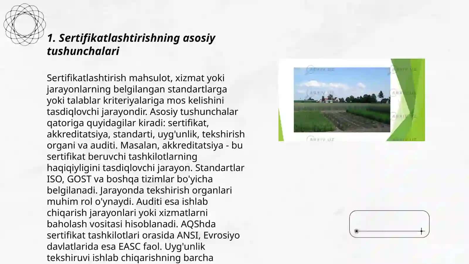 Sertifikatlashtirish sxemalarini o’rganish 3