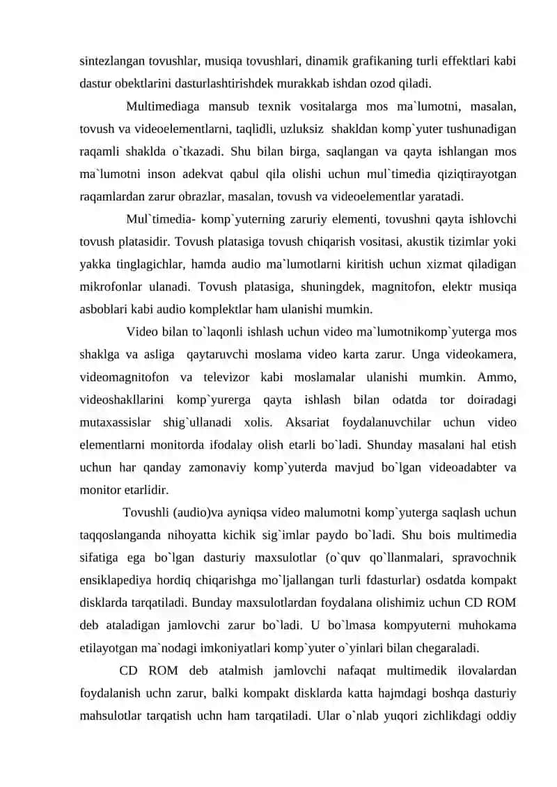Ta`lim sohasida mul`timedia 3