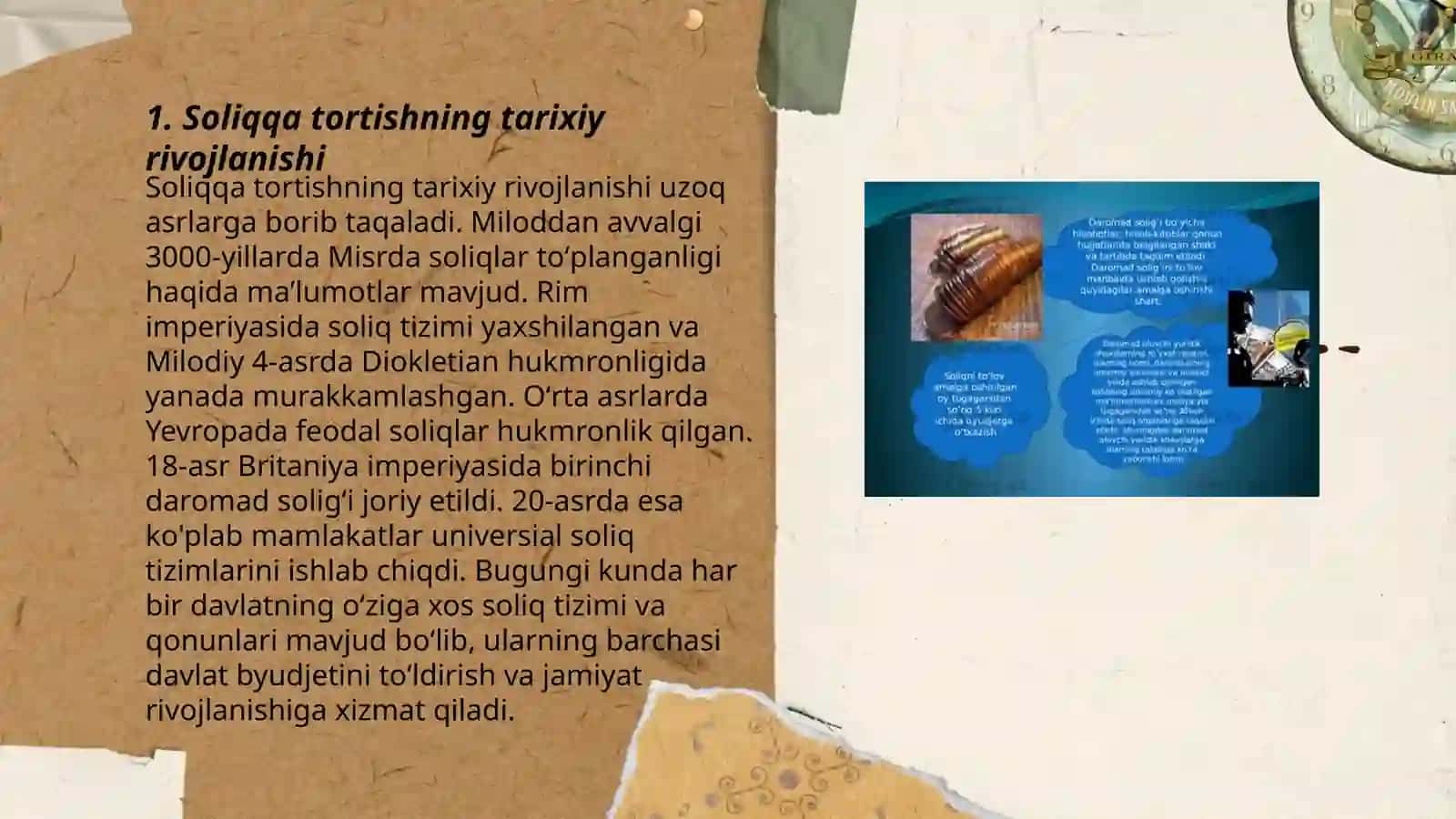 Soliqqa tortishning tarixiy rivojlanishi 3