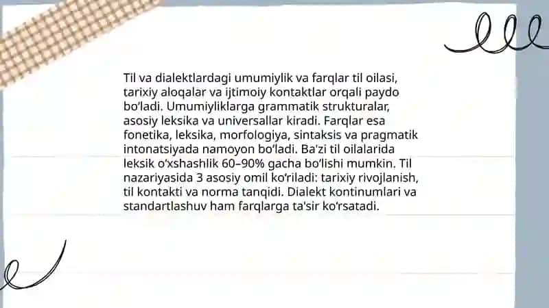 Til va dialektlardagi umumiylik va farqlar 3
