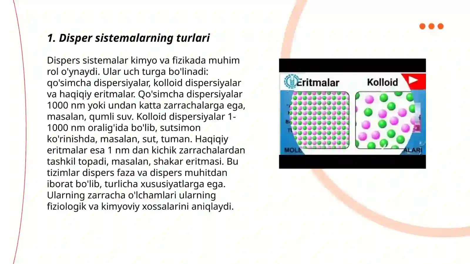 Disper sistemalarning optik xossalari.Kolloid eritmalar 3