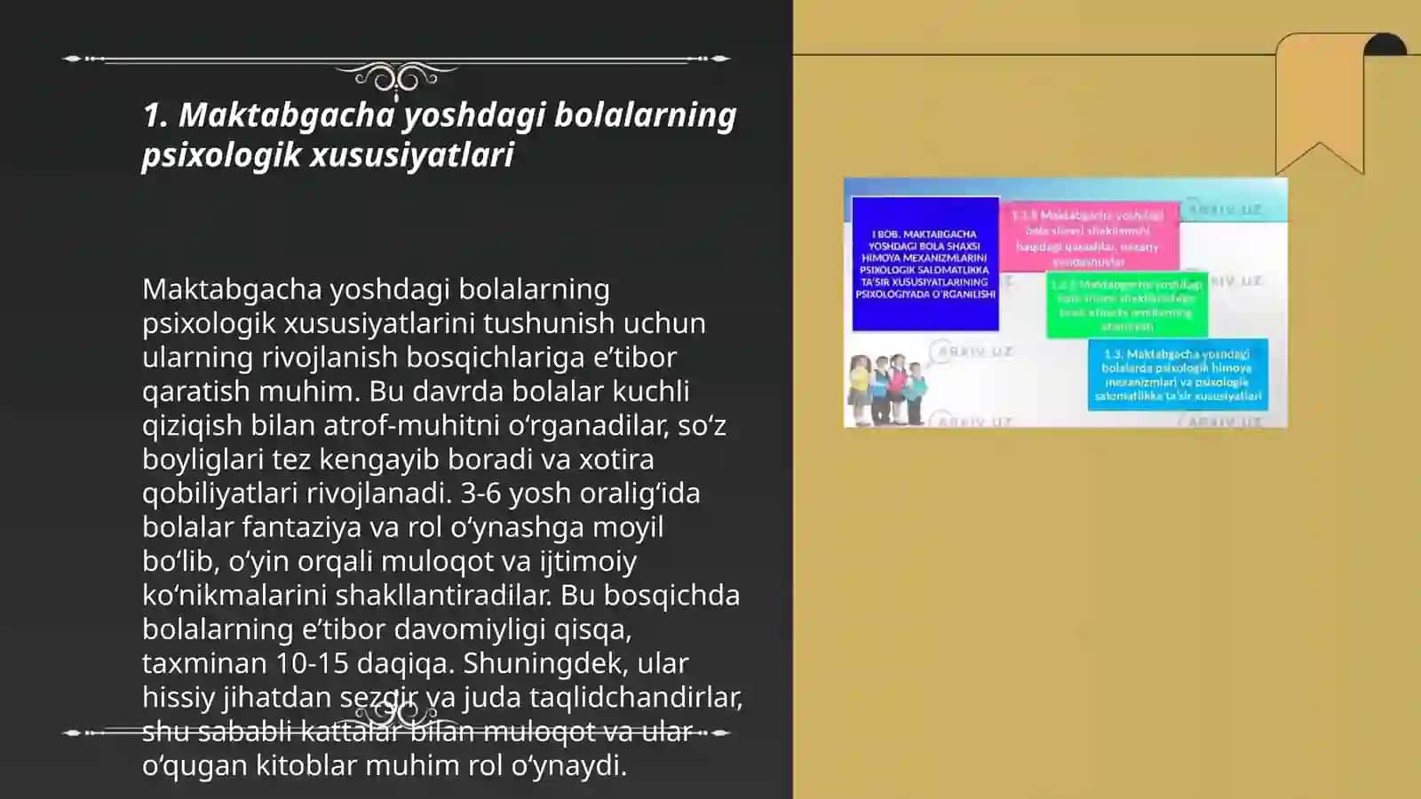 Maktabgacha yoshdagi bolalarning psixologik xususiyatlari 3