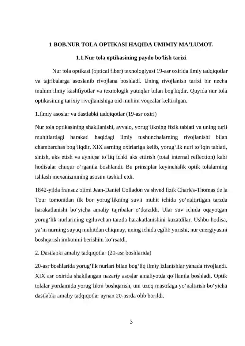 NUR TOLA OPTIKASI VA UNING ALOQA TIZIMIDAGI O'RNI. 3