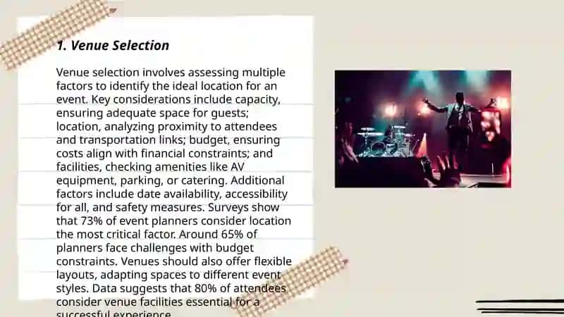 Live Music: Organize concerts. 3