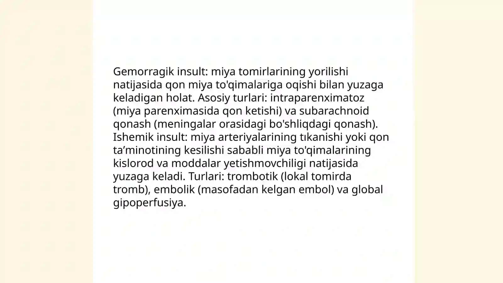 Gemorogik va ishemik insult 3