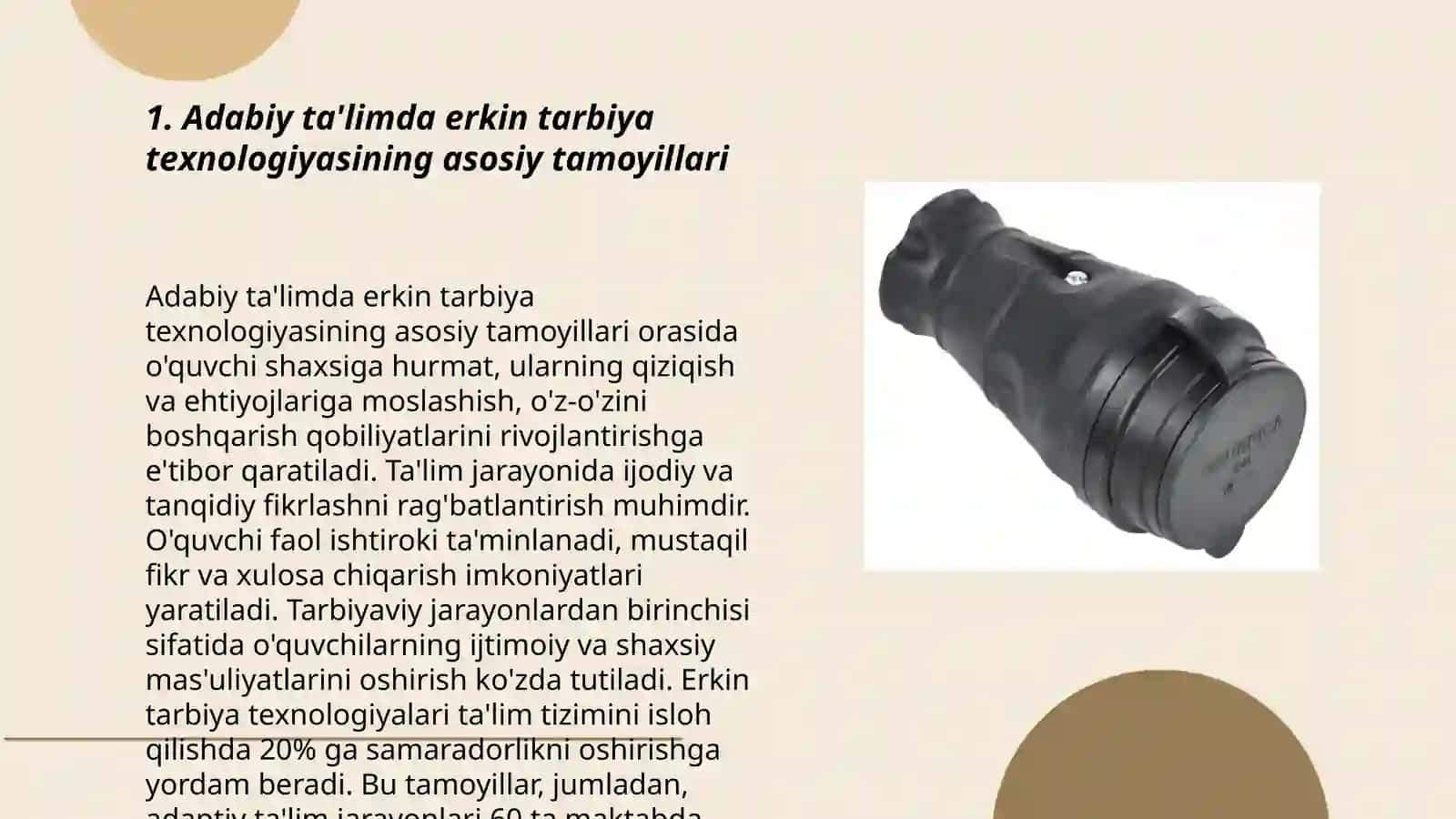 Adabiy ta'limda erkin tarbiya texnologiyasining oʻrni 3