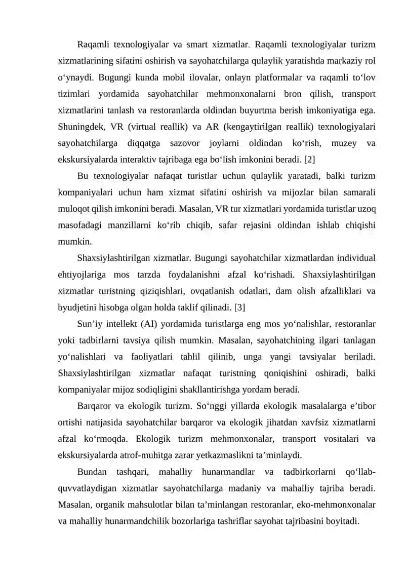 Turizmda Innovatsion Xizmat Turlari 3