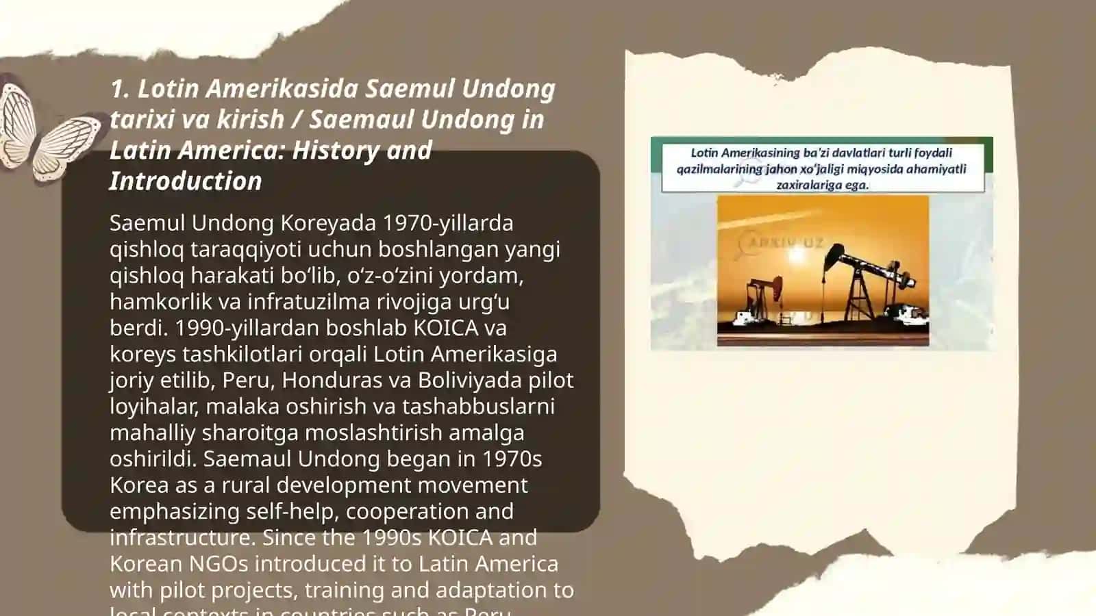Lotin Amerikasida Saemul Undong tajribasi 3