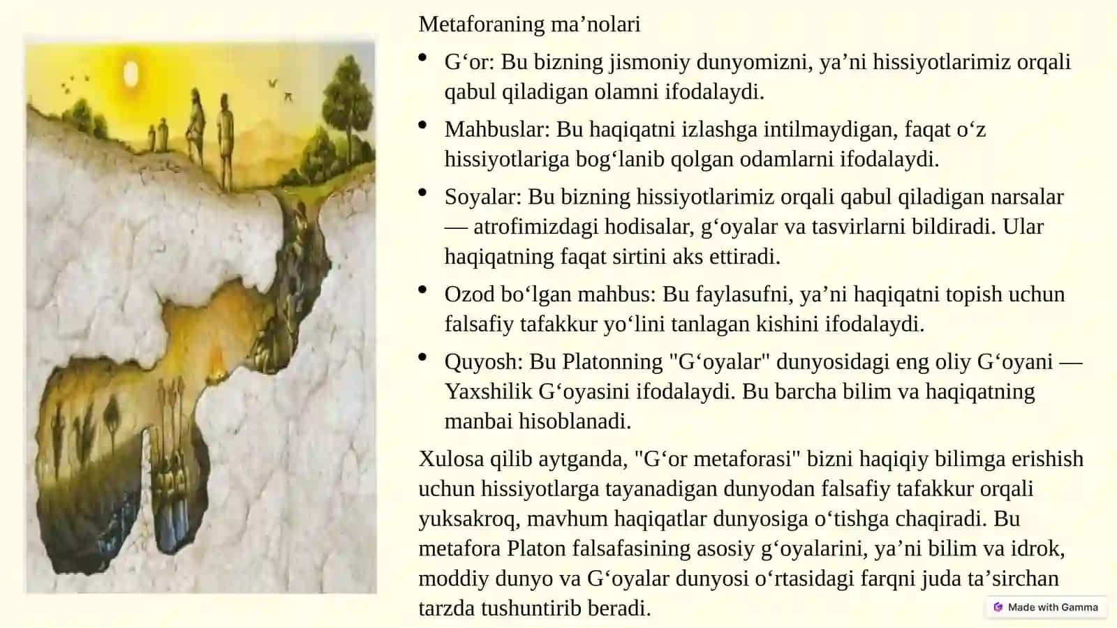 Platonning "G'ormetaforasi" 3