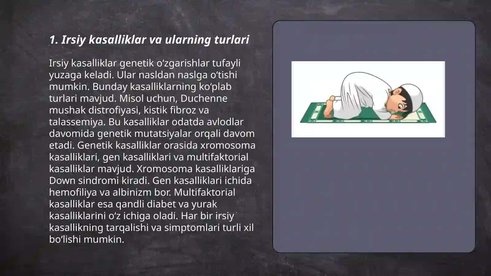 Irsiyat va irsiy kasalliklar 3