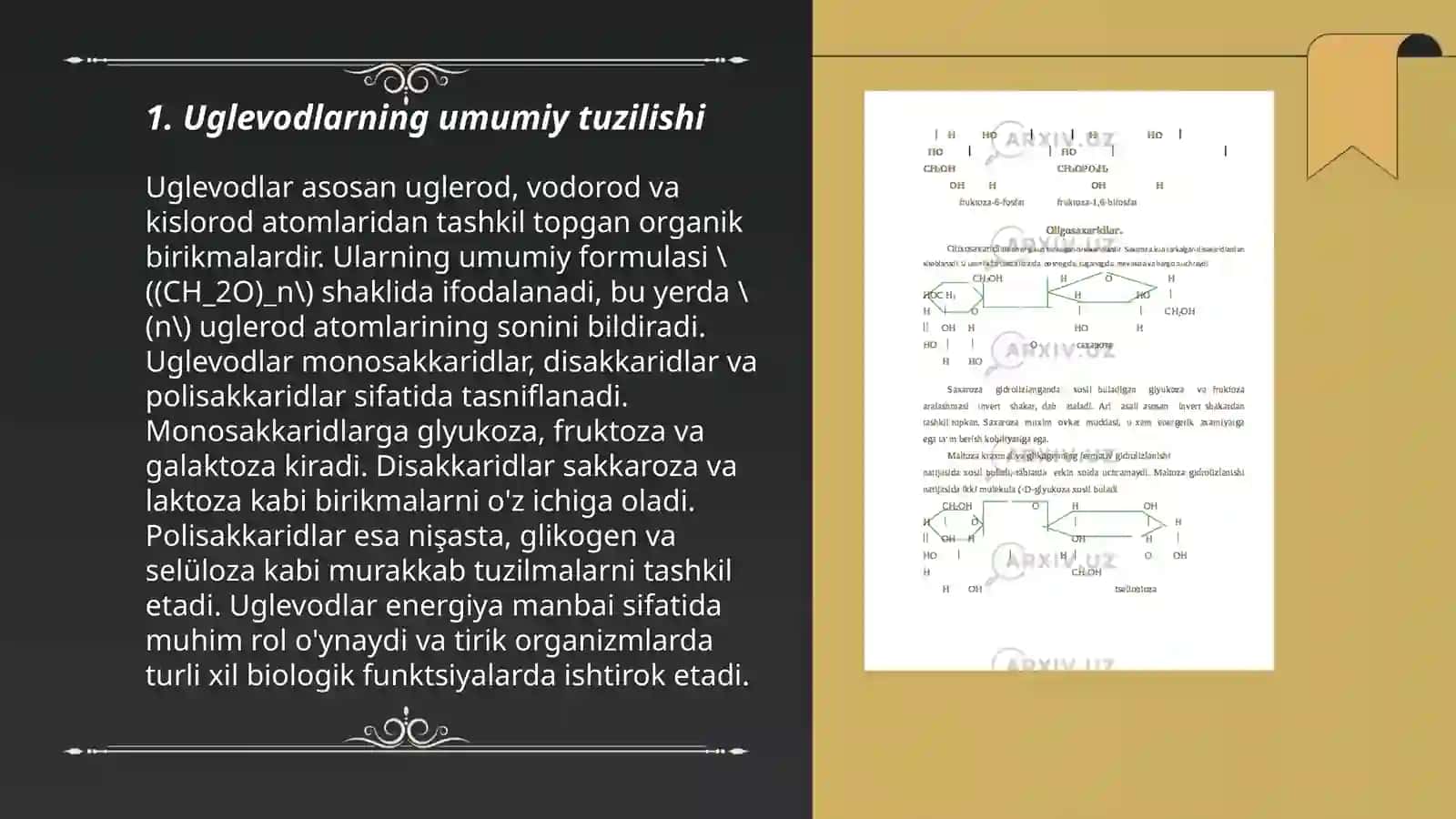 Uglevodlar va ularning fermentlar ta'sirida o‘zgarishi 3