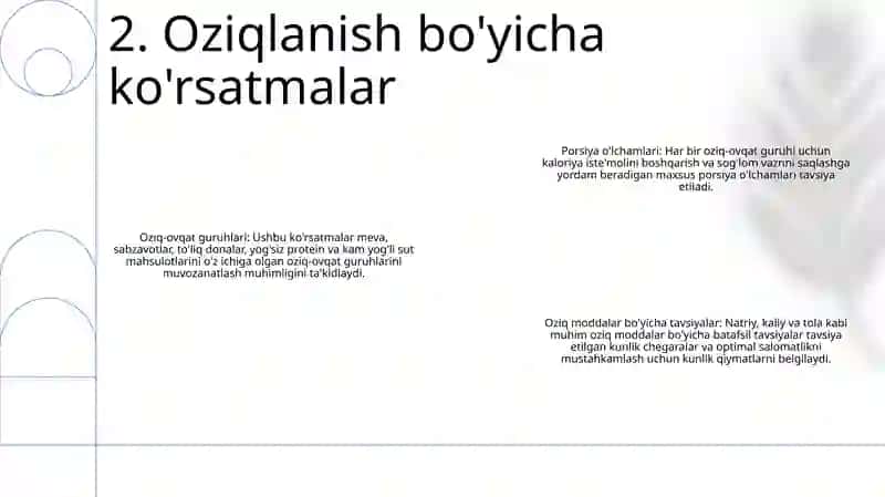 Oziqlanish faktlari 3