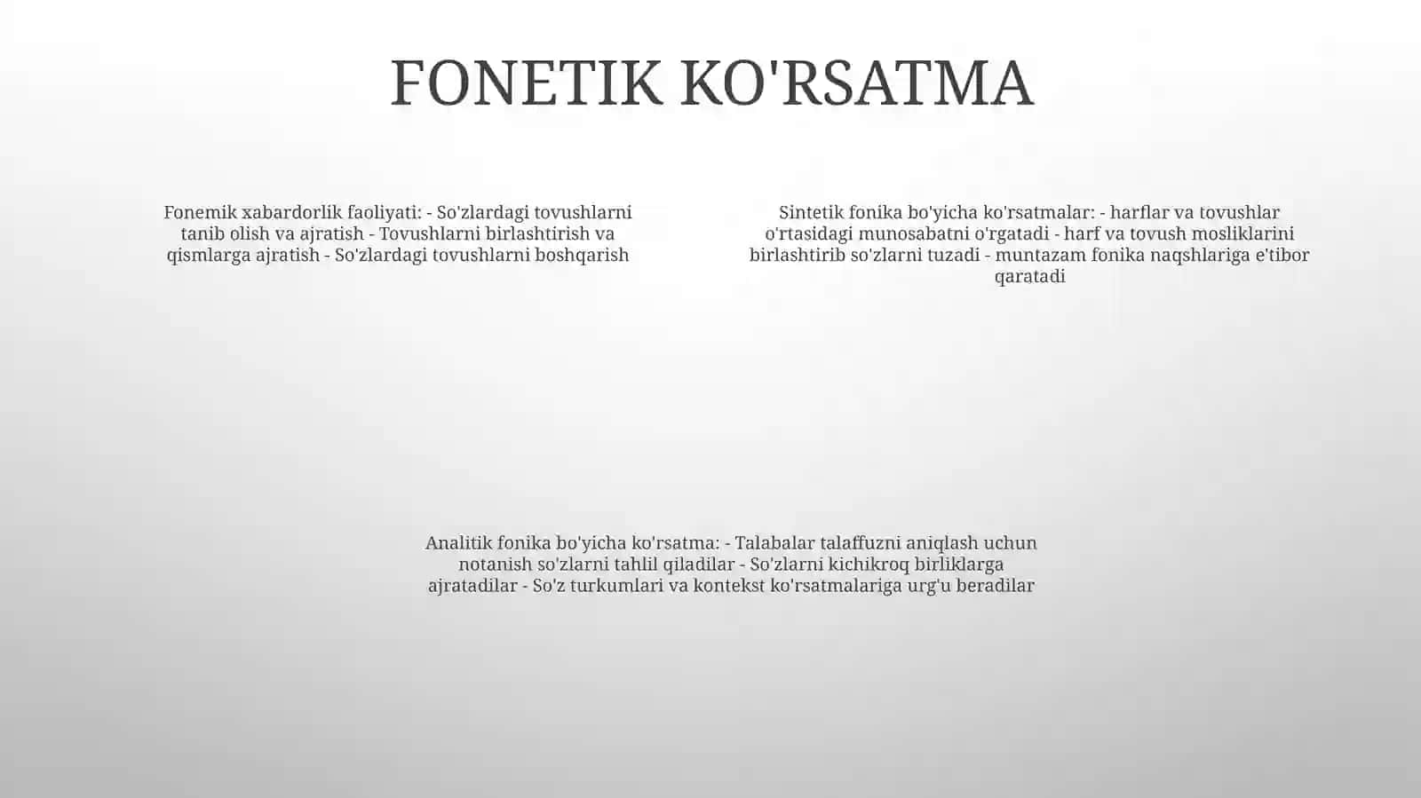 Õqish Darslarida QõllanadiganMetodlargaTavsif 3
